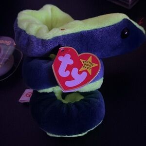 Ty Beanie Baby Hissy Snake Beanbag Plush Original Tag 1997